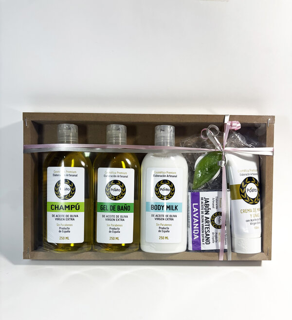 Caja Nogal con Jabón de Lavanda